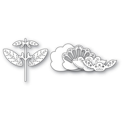 Poppystamps 2778 Nordic Petalglow Flower