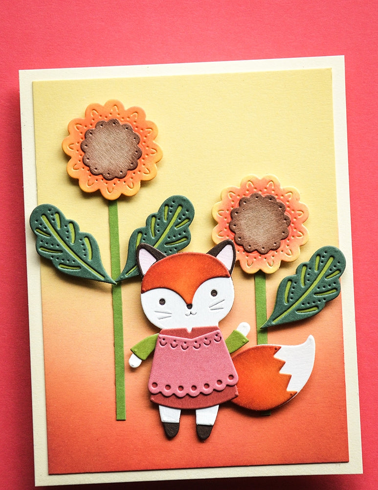 Poppystamps 2786 Nordic Waving Fox Craft Die