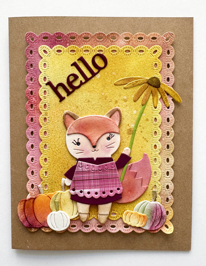 Poppystamps 2786 Nordic Waving Fox Craft Die