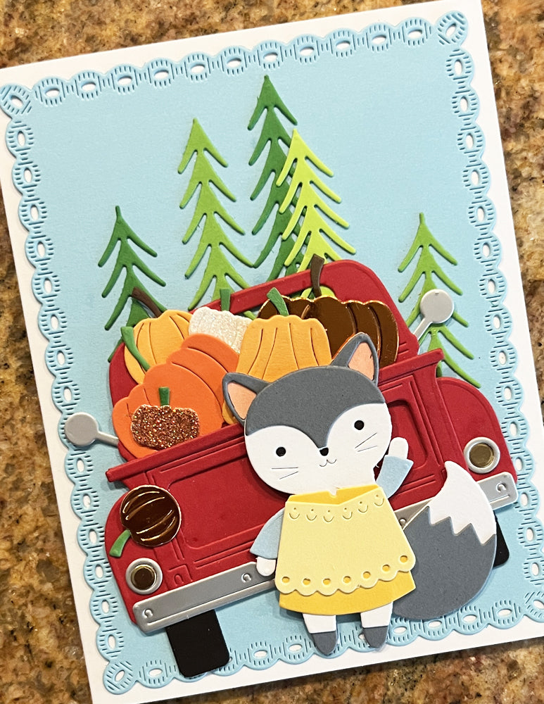 Poppystamps 2786 Nordic Waving Fox Craft Die