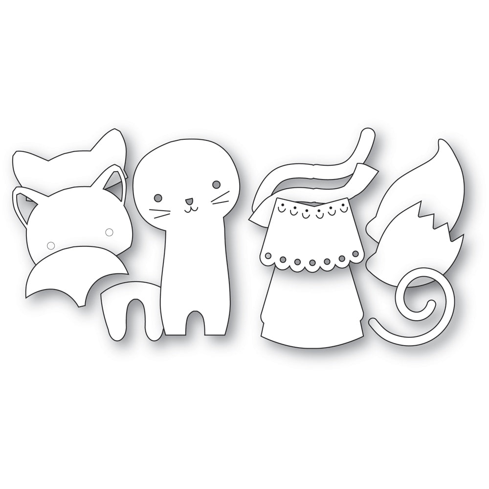 Poppystamps 2786 Nordic Waving Fox Craft Die