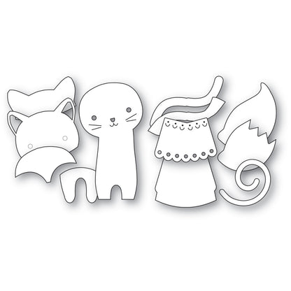 Poppystamps 2786 Nordic Waving Fox Craft Die