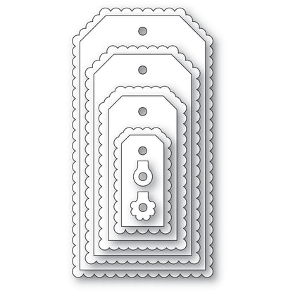 Poppystamps 2791 Scalloped Framer Tags Craft Die