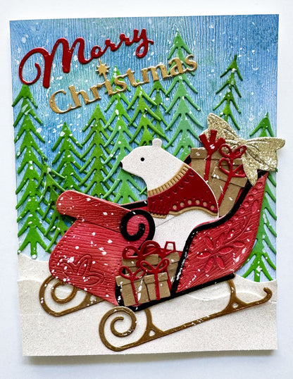 Poppystamps 2793 Luxury Sleigh Craft Die