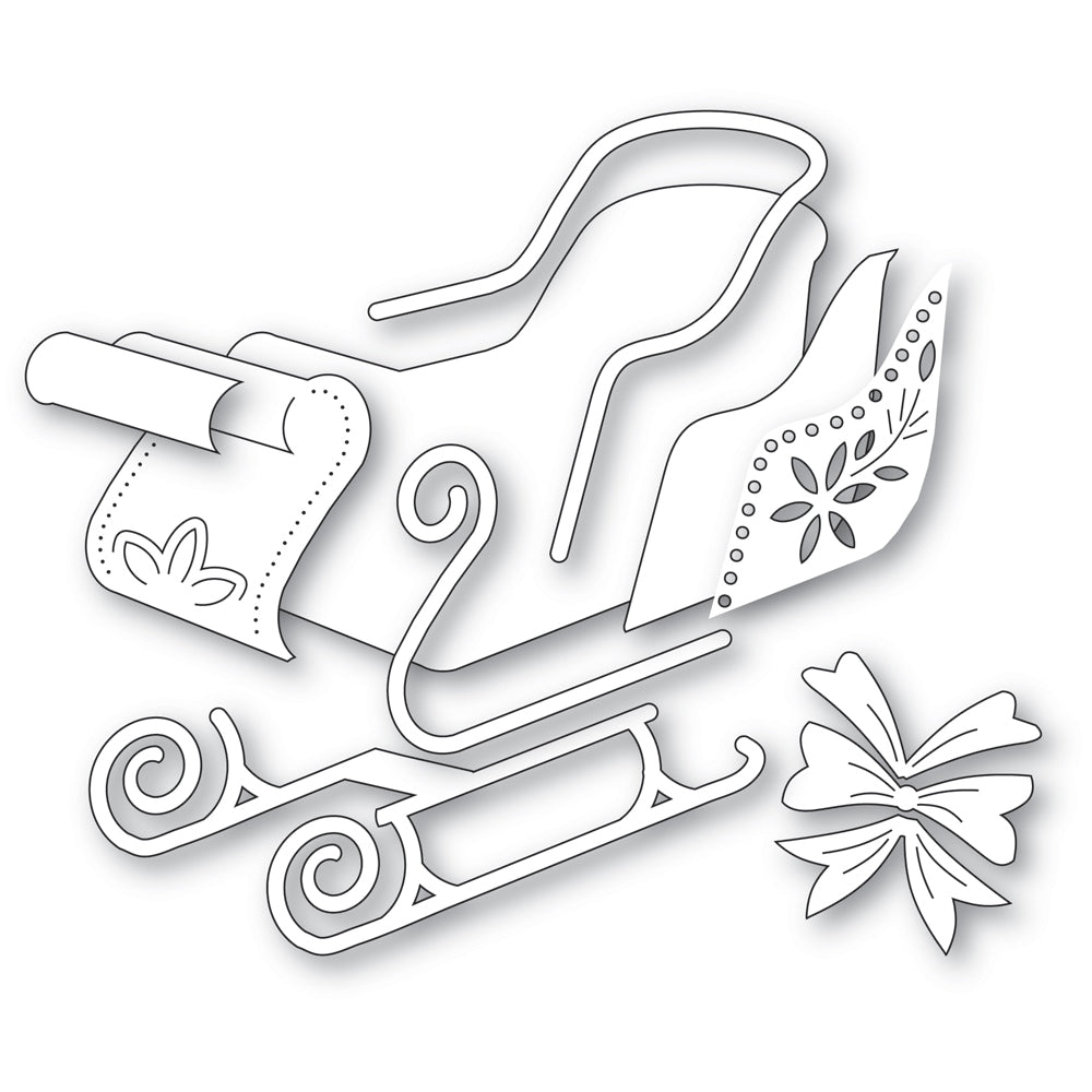 Poppystamps 2793 Luxury Sleigh Craft Die