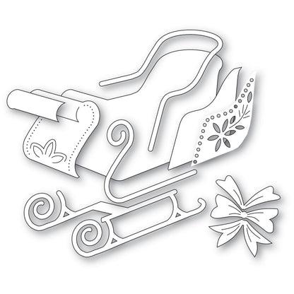 Poppystamps 2793 Luxury Sleigh Craft Die