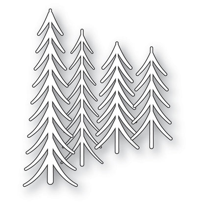 Poppystamps 2794 Trimmed Trees Craft Die