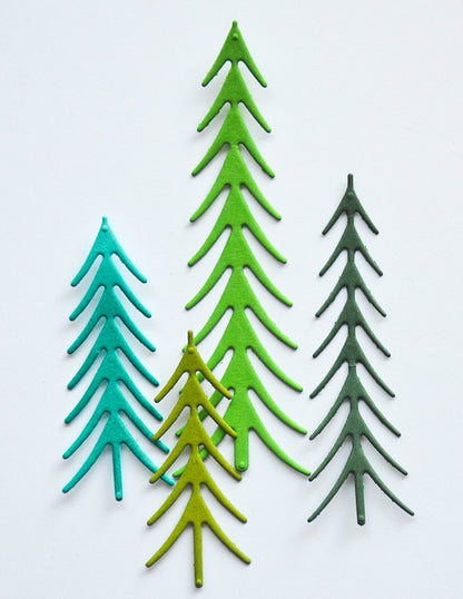 Poppystamps 2794 Trimmed Trees Craft Die