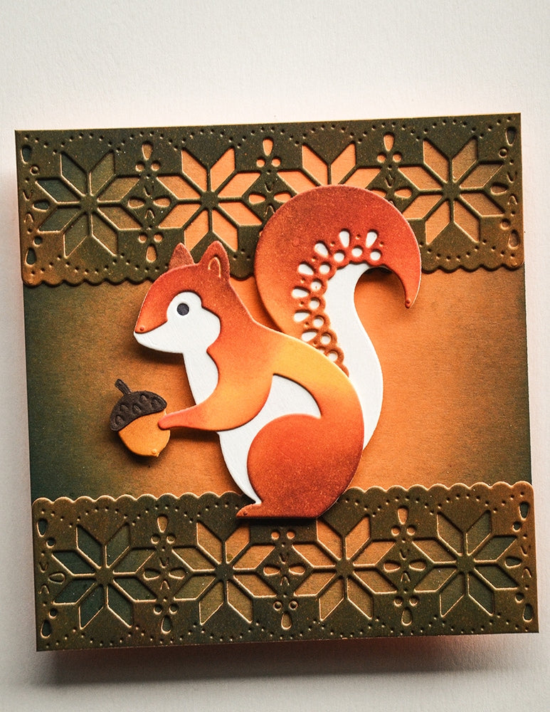 Poppystamps 2795 Nordic Acorn Squirrel Craft Die