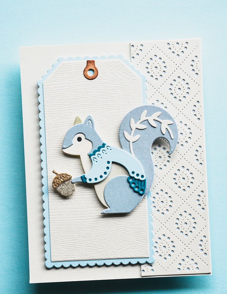 Poppystamps 2795 Nordic Acorn Squirrel Craft Die