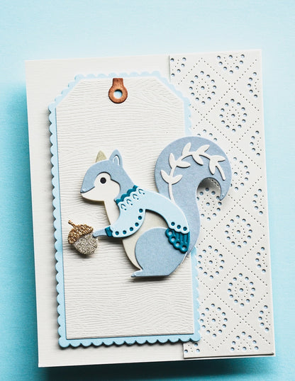 Poppystamps 2795 Nordic Acorn Squirrel Craft Die