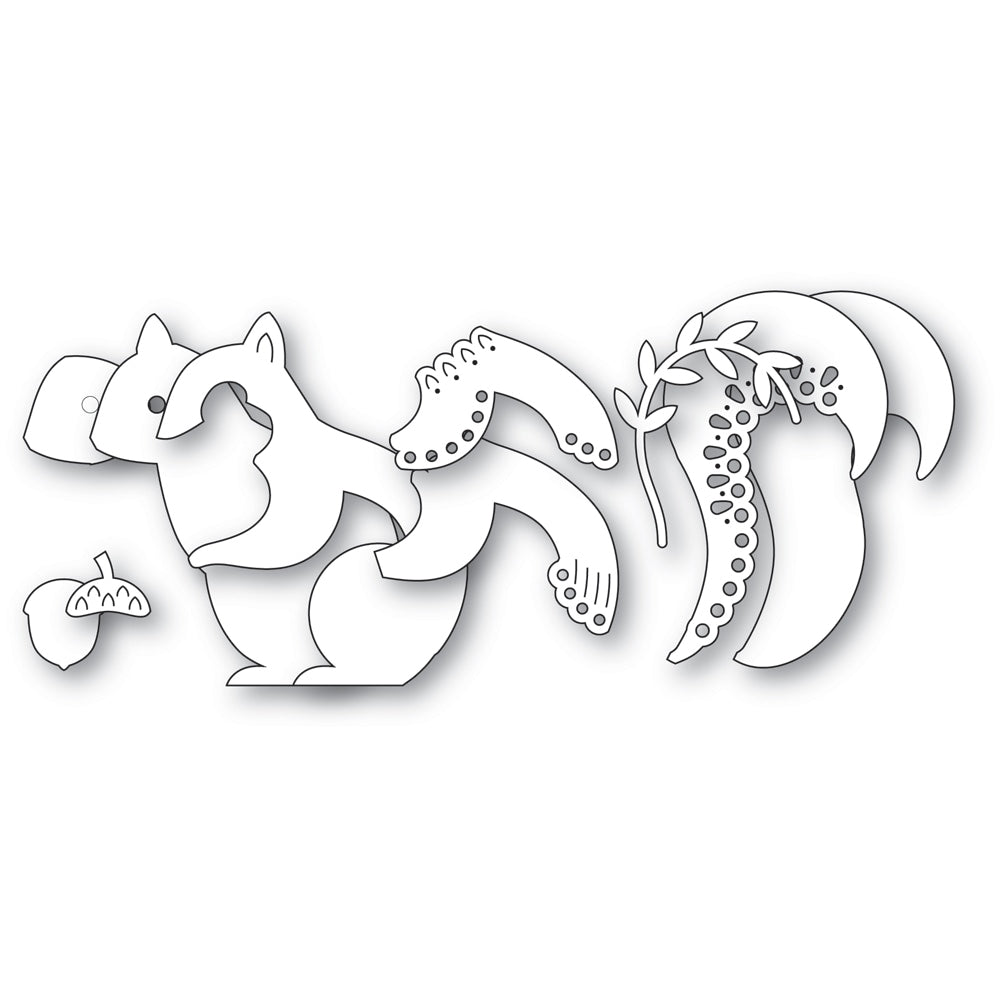 Poppystamps 2795 Nordic Acorn Squirrel Craft Die