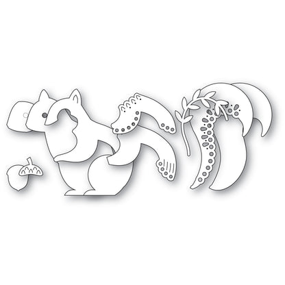 Poppystamps 2795 Nordic Acorn Squirrel Craft Die