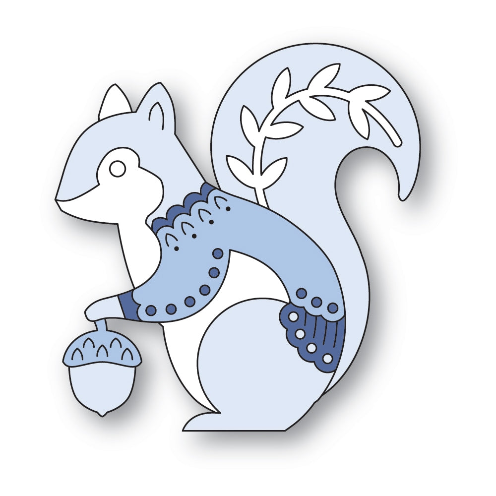 Poppystamps 2795 Nordic Acorn Squirrel Craft Die