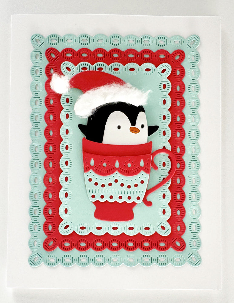 Poppystamps 2797 Santa Penguin Craft Die
