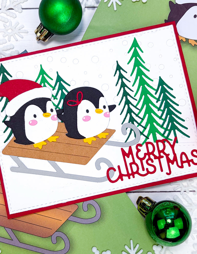 Poppystamps 2799 Winter Sled Craft Die