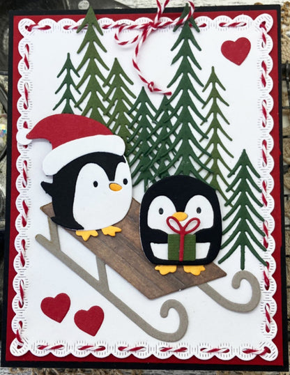 Poppystamps 2799 Winter Sled Craft Die