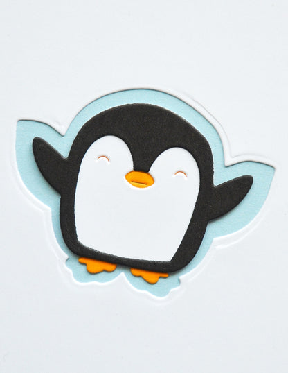 Poppystamps 2800 Snow Angel Penguin Craft Die