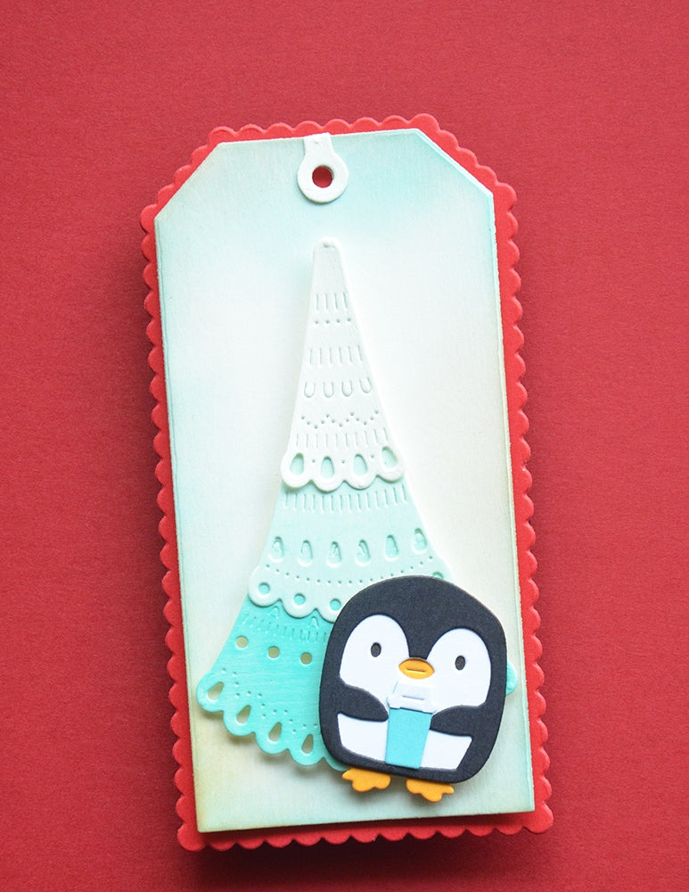 Poppystamps 2801 Coffee Penguin Craft Die