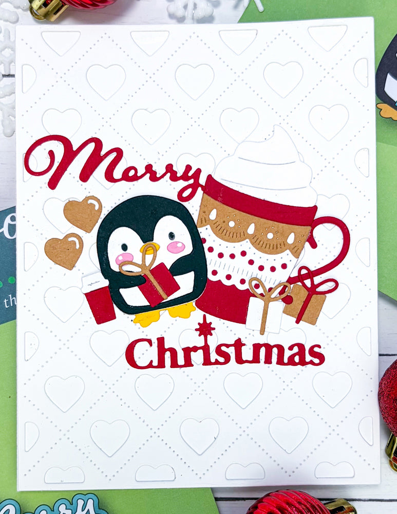 Poppystamps 2801 Coffee Penguin Craft Die