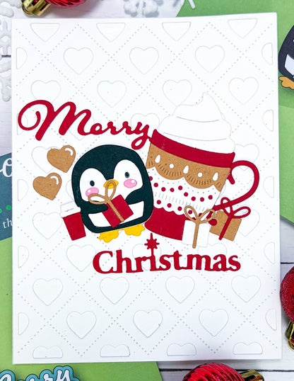 Poppystamps 2801 Coffee Penguin Craft Die