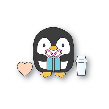 Poppystamps 2801 Coffee Penguin Craft Die