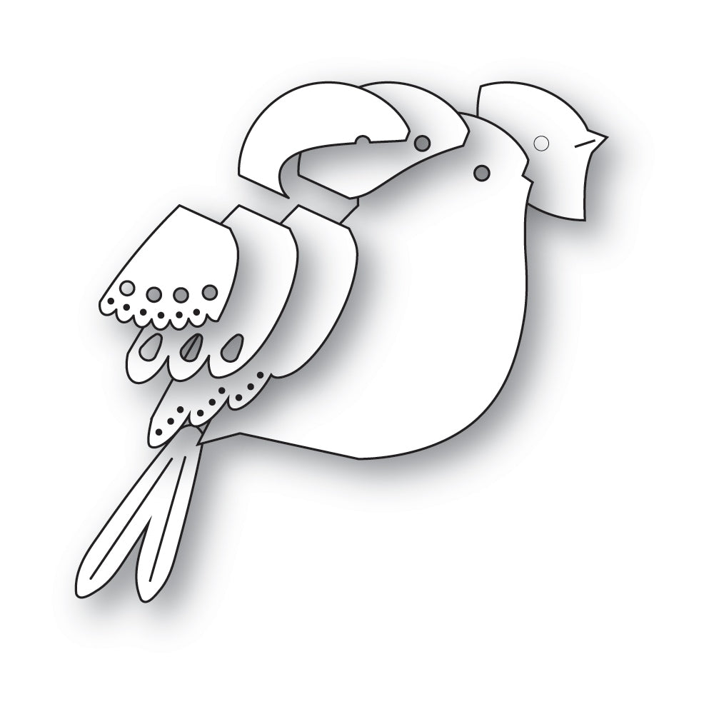 Poppystamps 2804 Nordic Valley Bird Craft Die