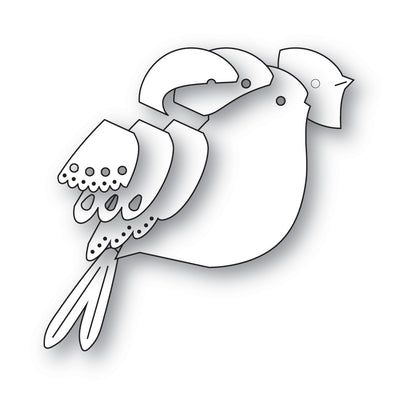 Poppystamps 2804 Nordic Valley Bird Craft Die
