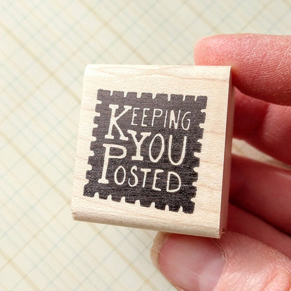 Keeping You Posted Rubber Stamp