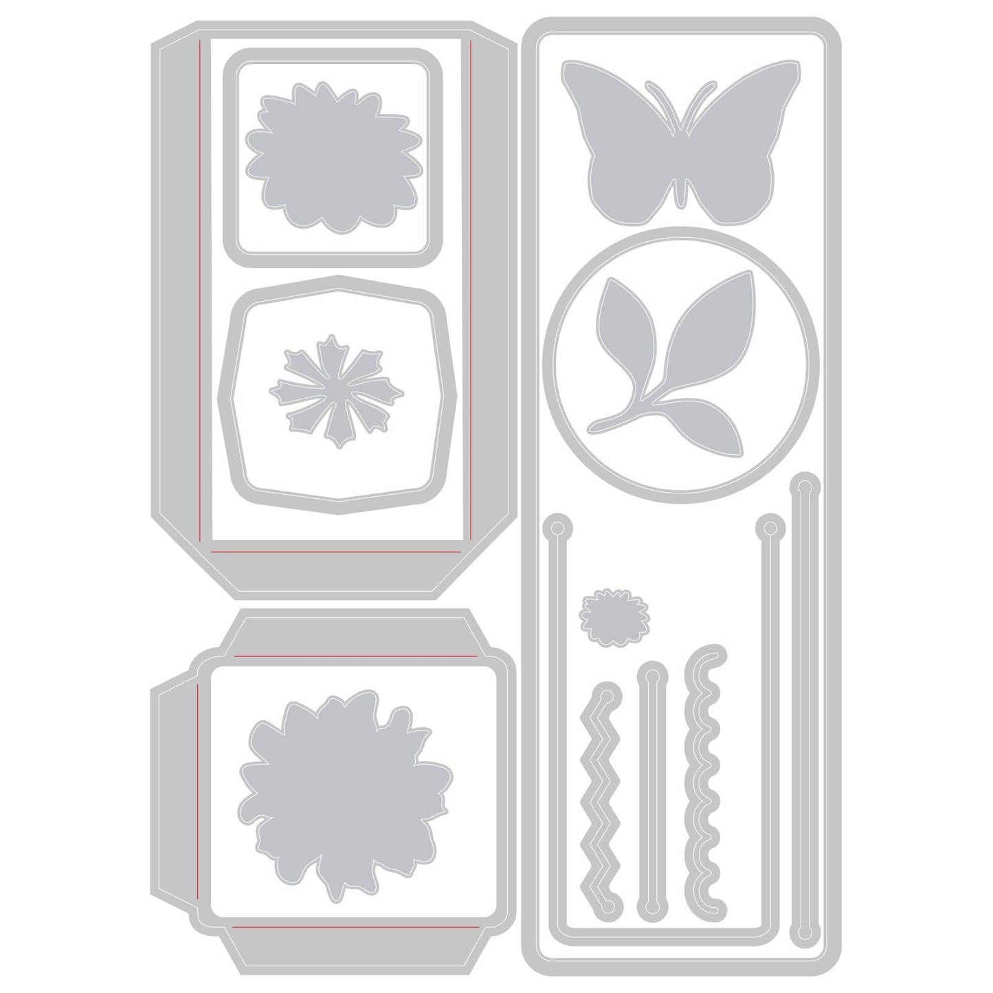 Sizzix Thinlits Die Set 17PK - Bookmark, Pockets and Toppers by Eileen Hull