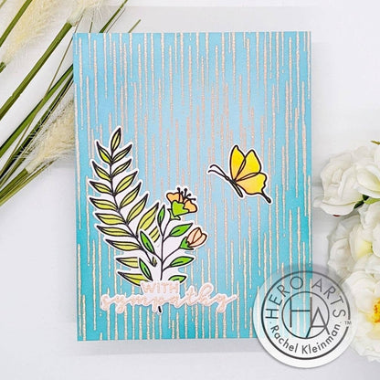 Hero Arts Rain Texture Bold Prints Cling Rubber Stamp CG929