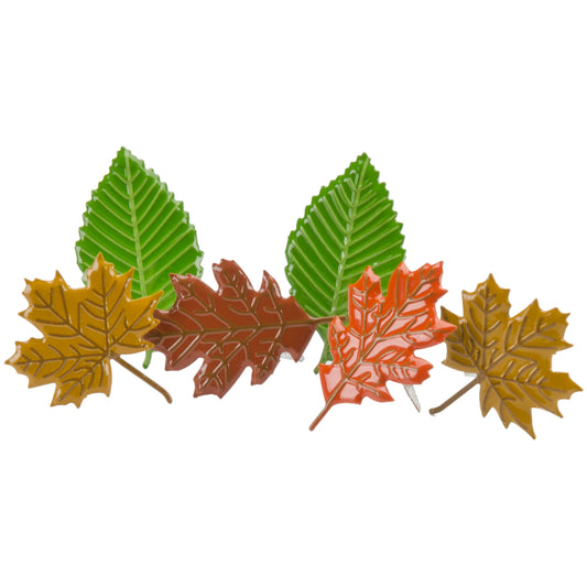 Leaves Shape Brads 12/Pkg