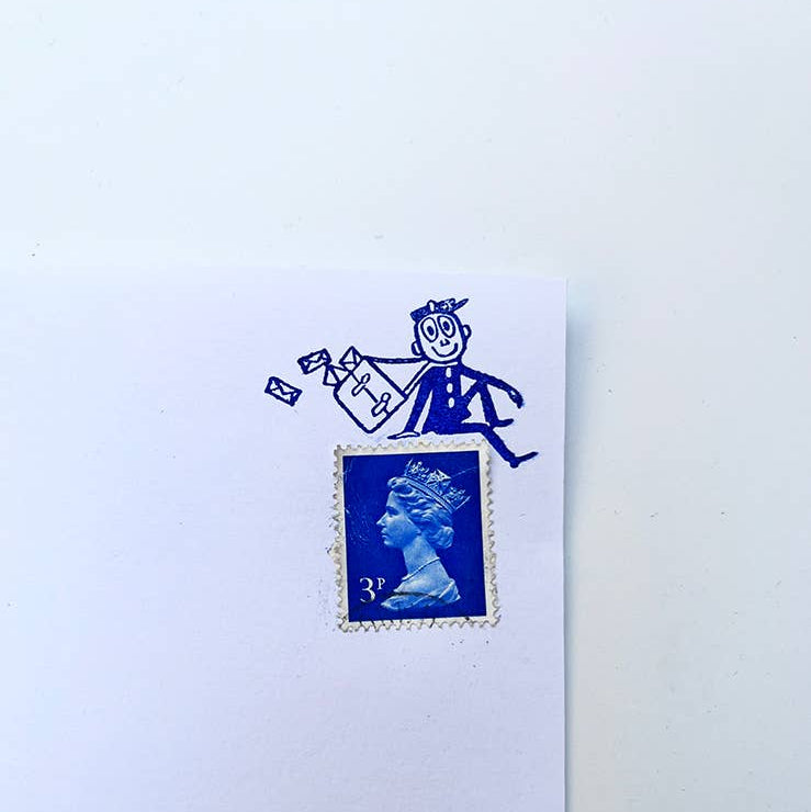 Mr Zip Sitting stamp