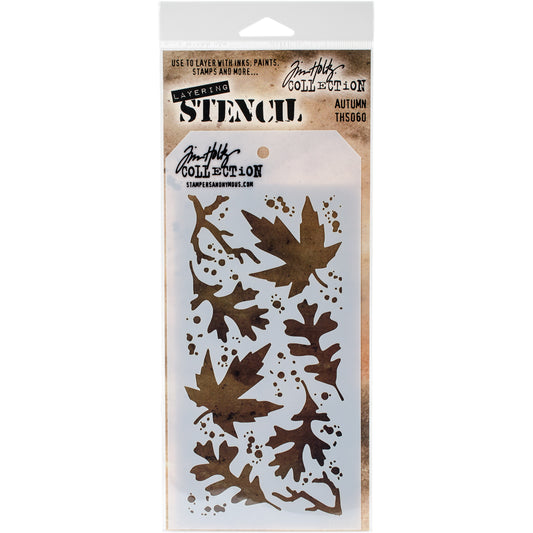 Tim Holtz Layered Stencil 4.125"X8.5" Autumn