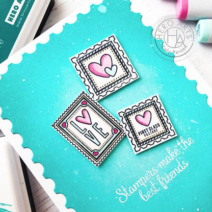Hero Arts Nesting Postage Stamps Infinity Nesting Dies DI345