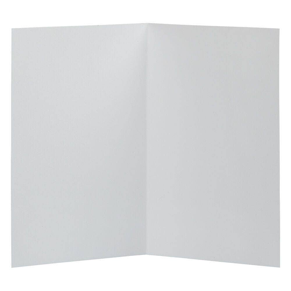 4Bar A1 Blank Fold Over Cards, 3.5x4 7/8, White, 20/pk