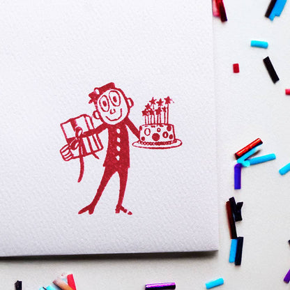 Mr Zip Birthday stamp