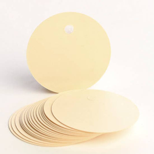 1-1/2" Blank Round Paper Tags 20pk
