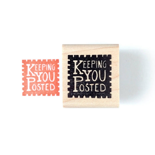 Keeping You Posted Rubber Stamp