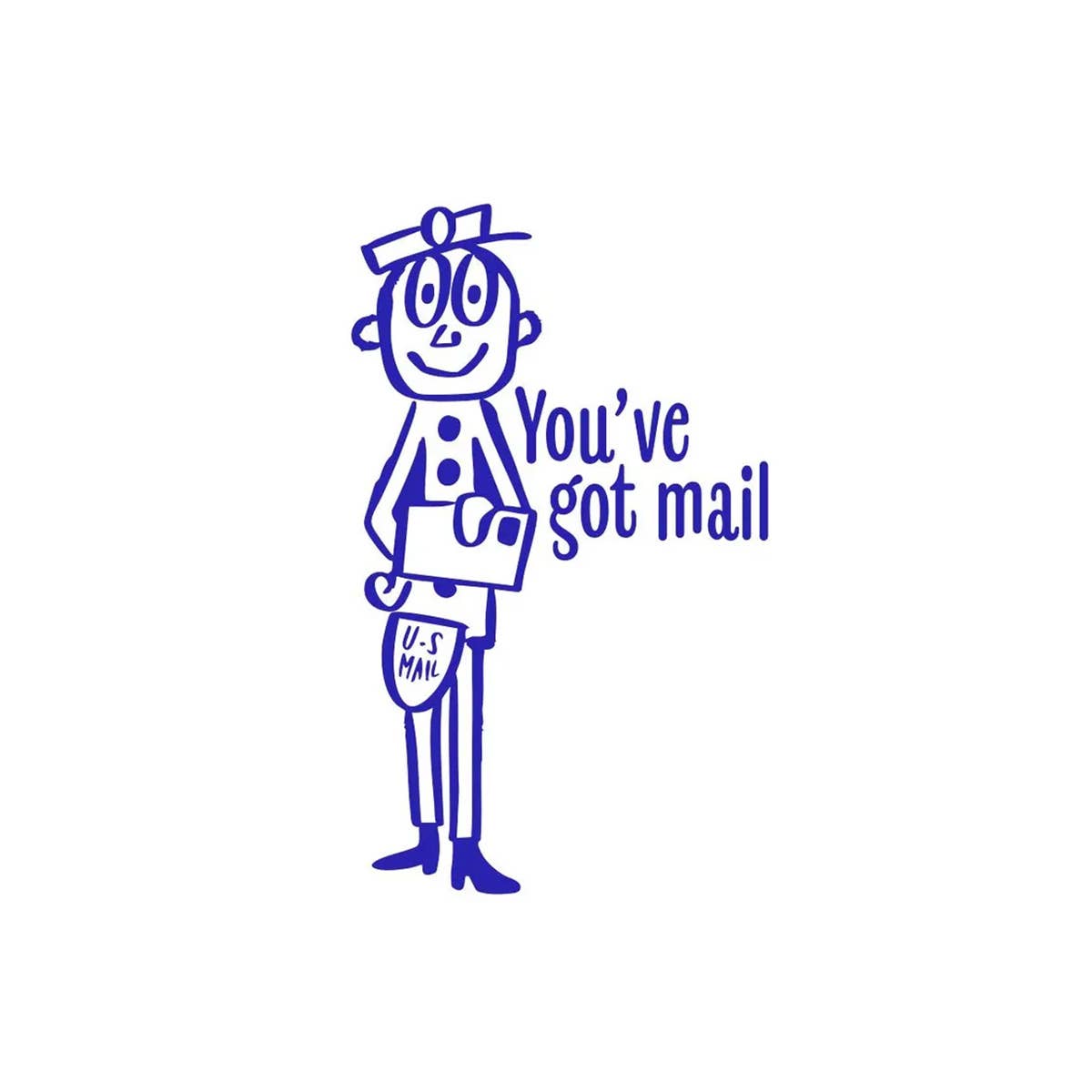 Mr Zip Vintage Snail Mail Stamp