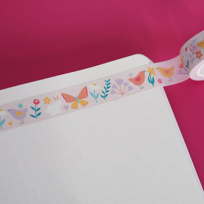 Springtime Animals and Flowers Washi Tape