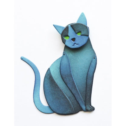 Birch Press 57580 Block Print Kitty craft die