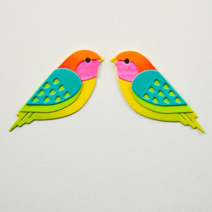 Birch Press 57585 Block Print Bird Duo craft die