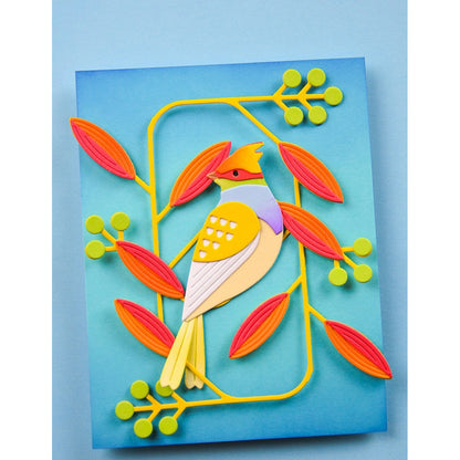 Birch Press 57586 Block Print Perched Tropical Bird craft die