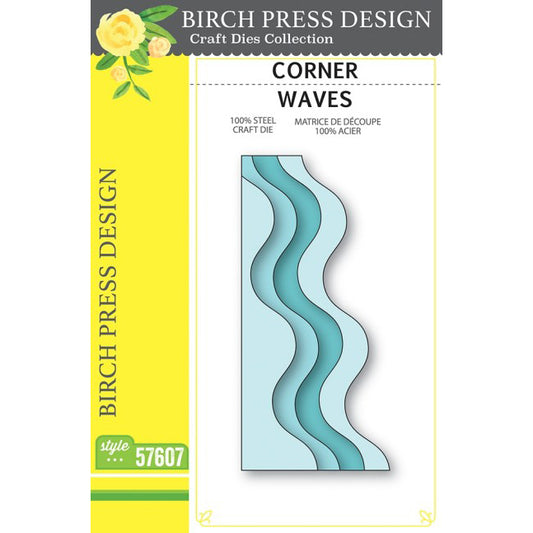 Birch Press 57607 Corner Waves craft die