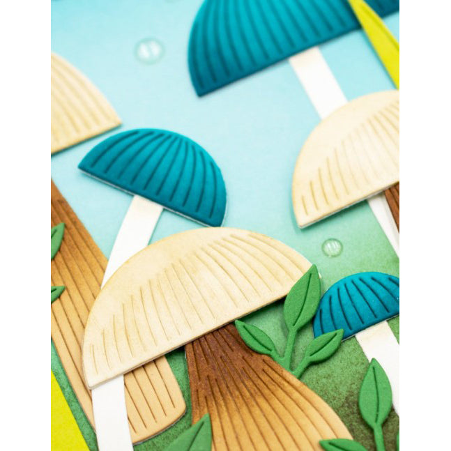 Birch Press 57672 Block Print Tall Mushrooms craft die