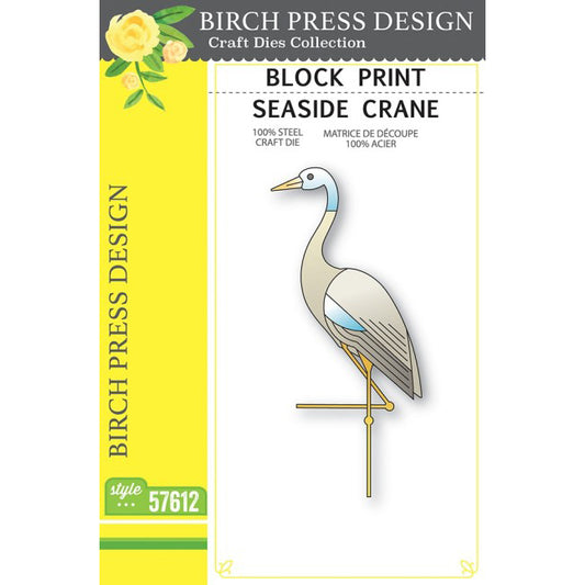 Birch Press 57612 Block Print Seaside Crane craft die