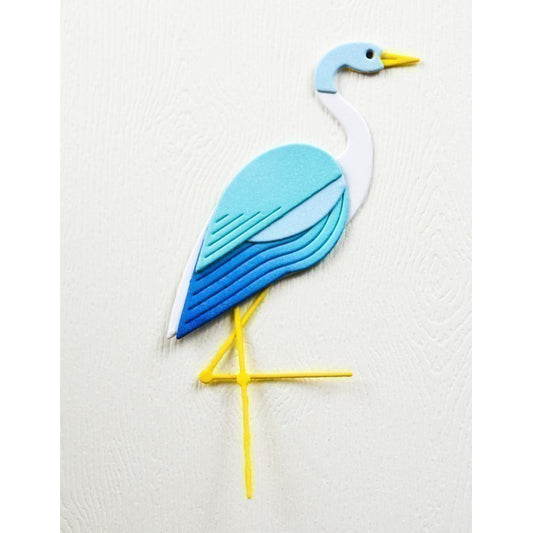 Birch Press 57615 Block Print Standing Crane craft die