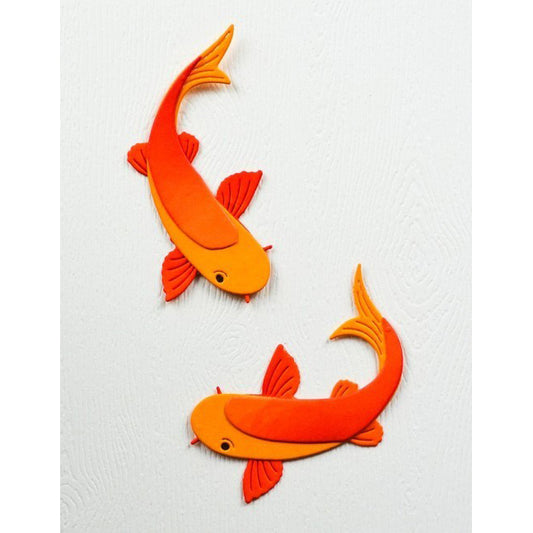 Birch Press 57617 Block Print Koi Duo craft die