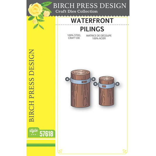 Birch Press 57618 Waterfront Pilings craft die